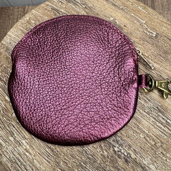 Portland Leather Gordita ULTRAVIOLET Gordita Round Wallet Keychain Charm NEW - Picture 4 of 5